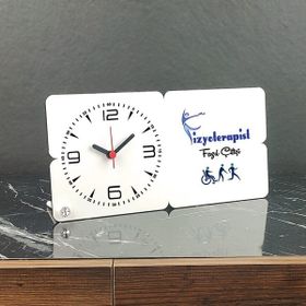 Hediyelen 003 Fizyoterapist Ahşap Masa Saati