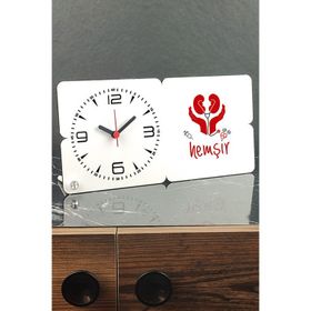 Hediyelen 003 Hemşir Ahşap Masa Saati