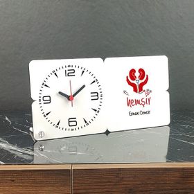 Hediyelen 003 Hemşir Ahşap Masa Saati
