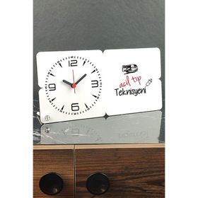Hediyelen Acil Tıp Teknisyeni Ahşap Masa Saati