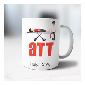 Hediyelen Acil Tıp Teknisyeni Pembe Kupa Bardak