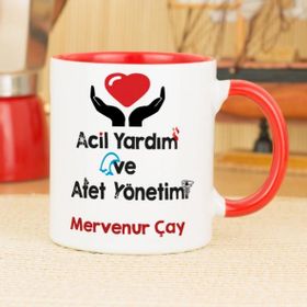 Hediyelen Acil Yardım Ve Afet Yönetimi Kırmızı Kupa Bardak