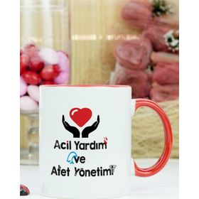 Hediyelen Acil Yardım Ve Afet Yönetimi Kırmızı Kupa Bardak