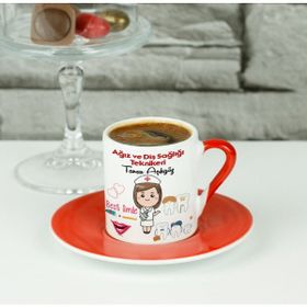 Hediyelen Ağız ve Diş Sağlığı Teknikeri Kahve Fincanı