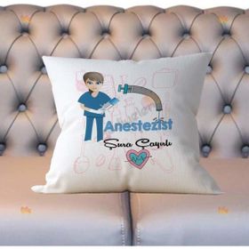 Hediyelen Anestezist Mavi Tasarım Duvar Saati
