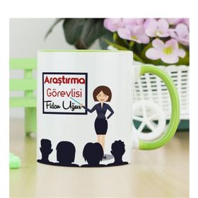 Hediyelen Araştırma Görevlisi Yeşil Kupa Bardak