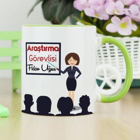 Hediyelen Araştırma Görevlisi Yeşil Kupa Bardak