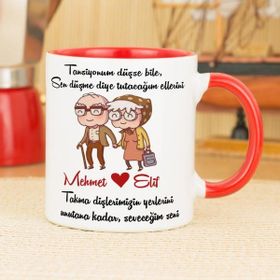 Hediyelen Aşk Kırmızı Kupa Bardak