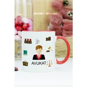 Hediyelen Avukat Kırmızı Kupa Bardak