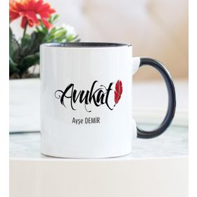 Hediyelen Avukat Siyah Kupa Bardak