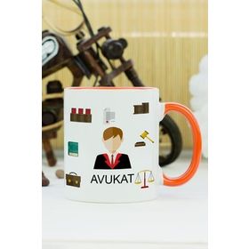 Hediyelen Avukat Turuncu Kupa Bardak