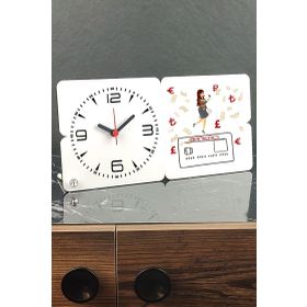 Hediyelen Bankacıya Hediye Ahşap Masa Saati