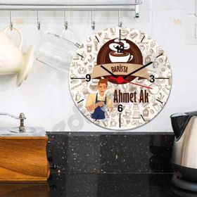 Hediyelen Barista Duvar Saati