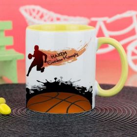 Hediyelen Basketbol Hakemi Sarı Kupa Bardak