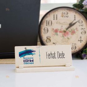Hediyelen Beden Eğitimi Öğretmenine Hediye Mavi Tasarım Taş İsimlik