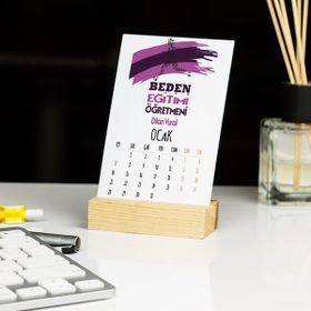 Hediyelen Beden Eğitimi Öğretmenine Hediye Mor Tasarım Duvar Saati