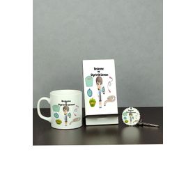Hediyelen Beslenme ve Diyetetik Uzmanı Üçlü Set (Kupa + Telefon Standı + Anahtarlık)