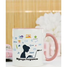 Hediyelen Bilgisayar Programcısı Pembe Kupa Bardak