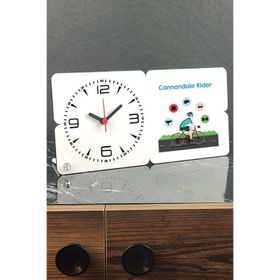Hediyelen Bisiklet Ahşap Masa Saati