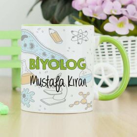 Hediyelen Biyolog Yeşil Kupa Bardak