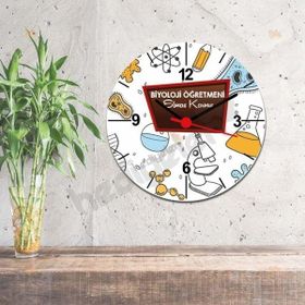 Hediyelen Biyoloji Öğretmeni Duvar Saati