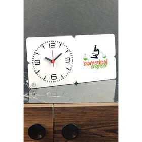 Hediyelen Biyomedikal Mühendisi Ahşap Masa Saati