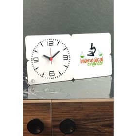 Hediyelen Biyomedikal Mühendisi Ahşap Masa Saati