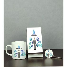 Hediyelen Businessman Kupa Bardak ve Anahtarlık Set