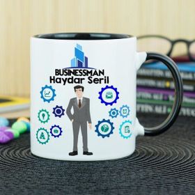 Hediyelen Businessman Siyah Kupa Bardak