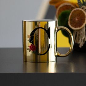 Hediyelen C Harfi Gold Kupa Bardak