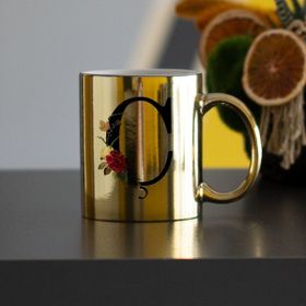 Hediyelen C Harfi Gold Kupa Bardak