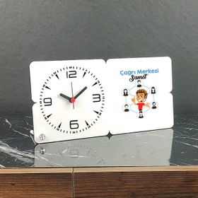 Hediyelen Çağrı Merkezi Ahşap Masa Saati