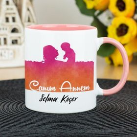 Hediyelen Canım Annem Pembe Kupa Bardak