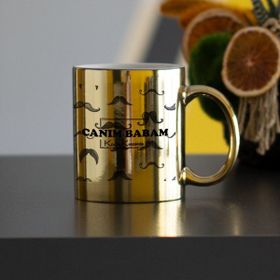 Hediyelen Canım Babam Bıyık Tasarım Duvar Saati