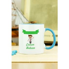 Hediyelen Canım Babam Mavi Kupa Bardak
