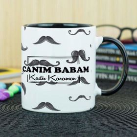 Hediyelen Canım Babam Siyah Kupa Bardak