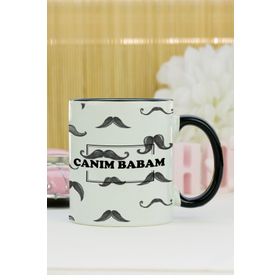 Hediyelen Canım Babam Siyah Kupa Bardak