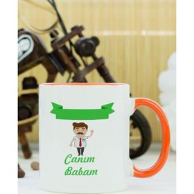 Hediyelen Canım Babam Turuncu Kupa Bardak