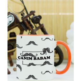 Hediyelen Canım Babam Turuncu Kupa Bardak