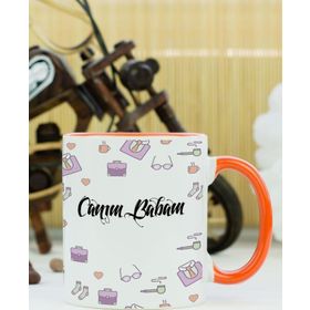 Hediyelen Canım Babam Turuncu Kupa Bardak