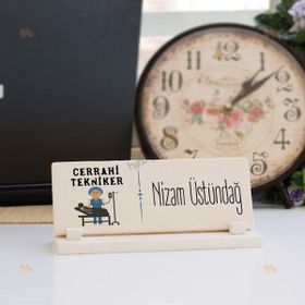 Hediyelen Cerrahi Tekniker Erkek Figür Taş İsimlik