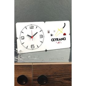 Hediyelen Ceyrancı Ahşap Masa Saati