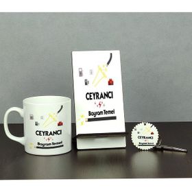 Hediyelen Ceyrancı Üçlü Set (Kupa + Telefon Standı + Anahtarlık)