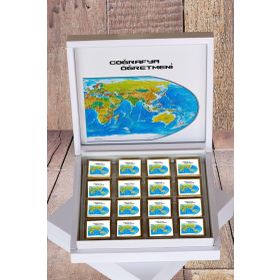 Hediyelen Coğrafya Öğretmeni Hediyelik Çikolata
