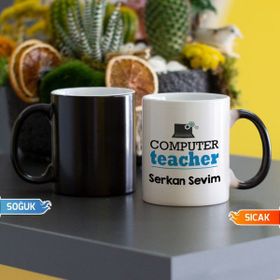 Hediyelen Computer Teacher Sihirli Kupa Bardak