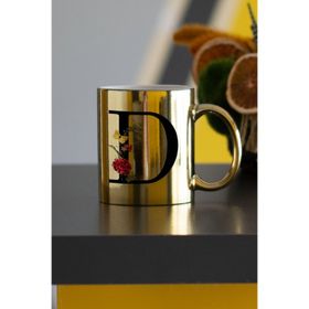 Hediyelen D Harfi Gold Kupa Bardak