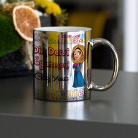 Hediyelen Din Dersi Öğretmeni Gümüş Kupa Bardak