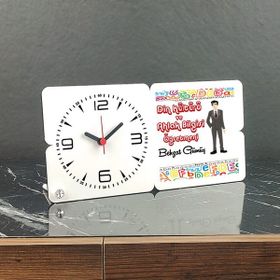 Hediyelen Din Kültürü ve Ahlak Bilgisi Öğretmeni 001 Ahşap Masa Saati