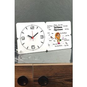 Hediyelen Din Kültürü ve Ahlak Bilgisi Öğretmeni Ahşap Masa Saati