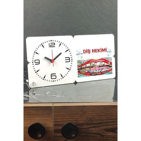 Hediyelen Diş Hekimi 001 Ahşap Masa Saati